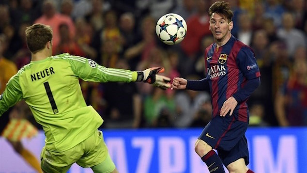 Messi's second goal against Bayern was the talk of the town